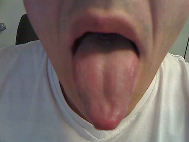 my tongue ;) licking delicate