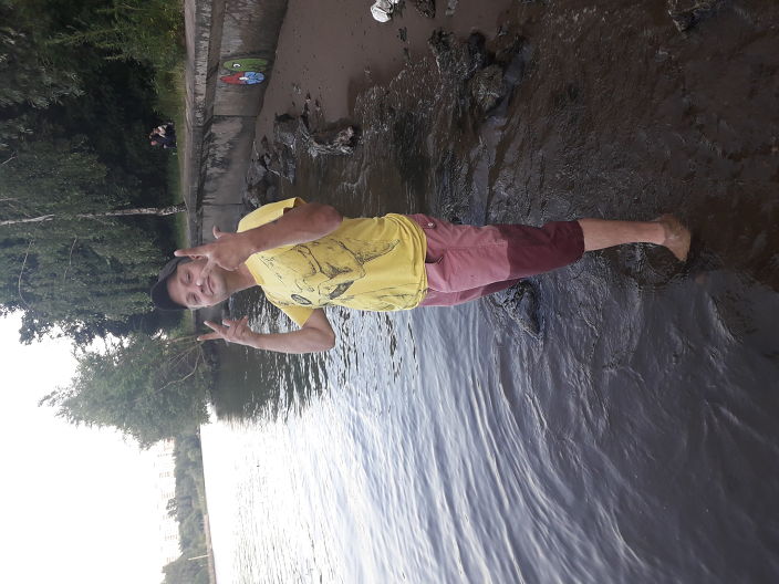 Чуть не искупалси