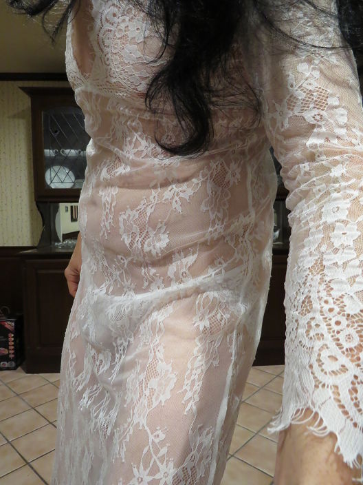 White Lace Gown