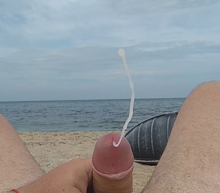 Оргазм на пляже.