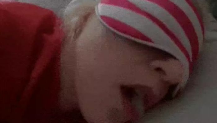 Morning with cream in mouth